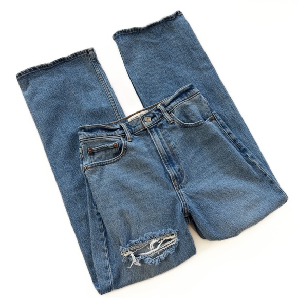 Abercrombie & Fitch Jeans Womens 26 2 Short 90s Relaxed High Rise - Picture 2 of 8